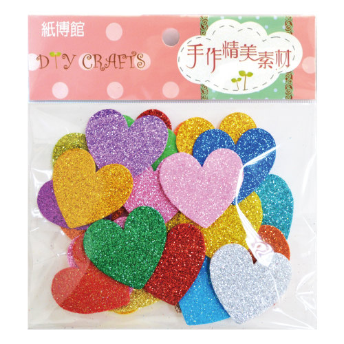 EVA-169A  4cm金蔥桃心(30入)