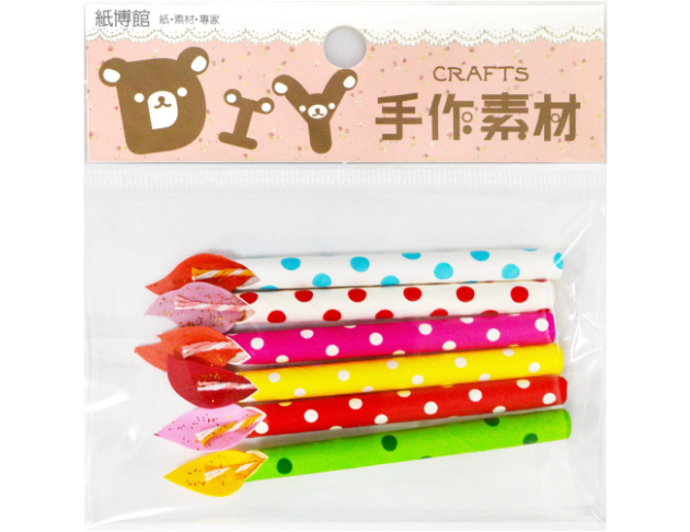 1-528 造型蠟燭(3款)(6入)