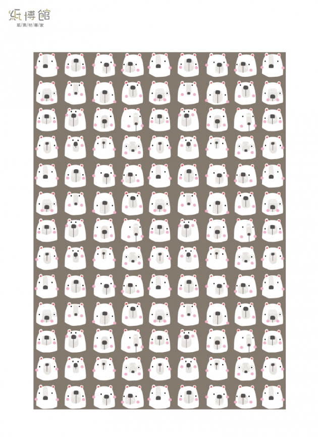 C4245 A4花紋紙-北極熊 (25入)