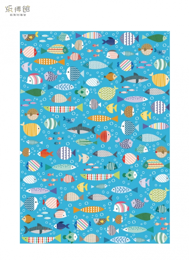 C4246 A4花紋紙-熱帶魚 (25入)