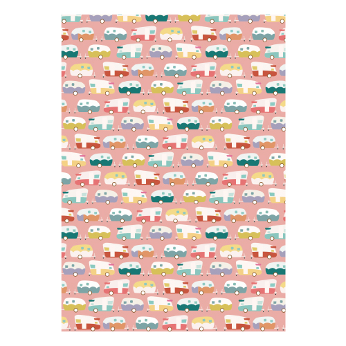 C4306 A4 花紋紙-可愛小車(25入)