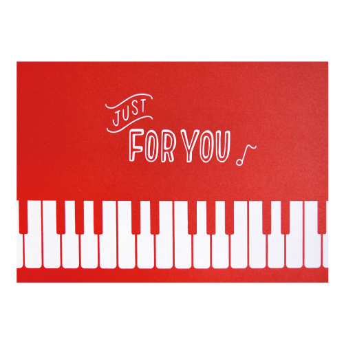 A6 造型卡/明信片-鋼琴(20入)