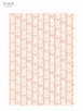 C4283 A4花紋紙-兔兔 (25入)