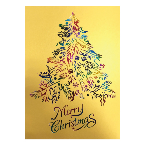 A6 造型卡/明信片-聖誕樹(20入)