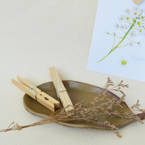 1-339NH  10CM木夾子(原色)(3入)