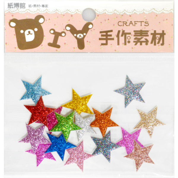 1-135NB~C  20星星(金蔥)(16入)