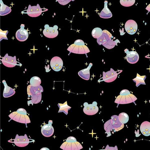 R3902-68　夢幻太空包裝紙 2K/張(1包30張入)