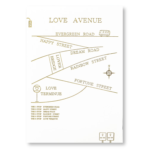 A6 造型卡/明信片- 愛情大道(20入)