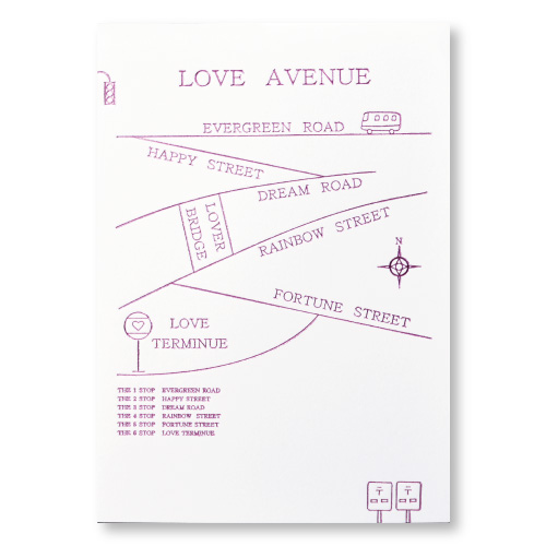 A6 造型卡/明信片- 愛情大道(20入)