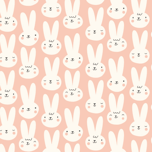 C4283 A4花紋紙-兔兔 (25入)
