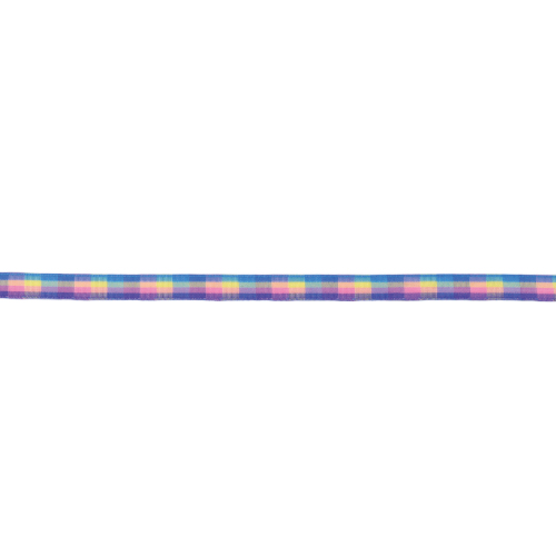 D4110A  彩色格紋緞帶(寬1.7cm)