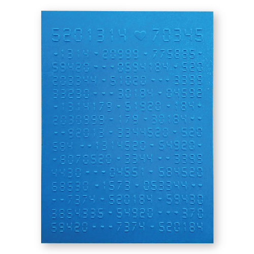 A6 造型卡/明信片-數字密碼(20入)