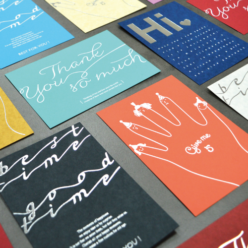 A6 造型卡/明信片-祝福語明信片(20入)