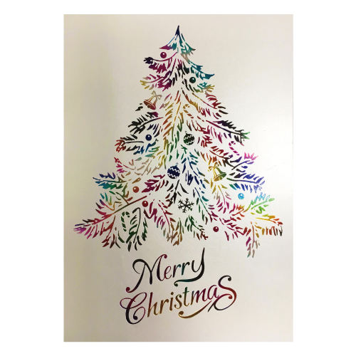 A6 造型卡/明信片-聖誕樹(20入)