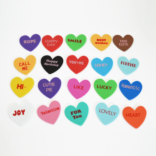 EVA-N58 4cm祝福語桃心(30入)